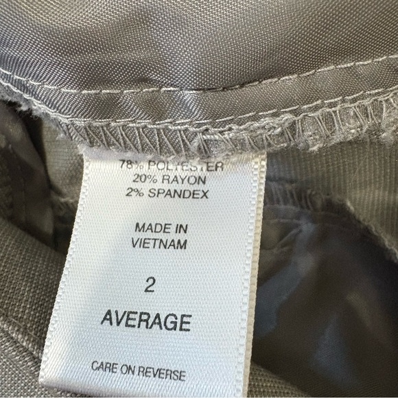 New York & Company Stretch Gray Dress Pants Straight Leg Sz 2 Mid Rise Career - Picture 8 of 8